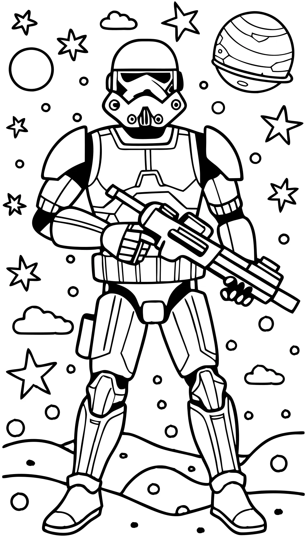 Página para colorear de Stormtrooper